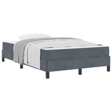 Box Spring Bed with Mattress Dark Grey 120 x 220 cm Fabric 3398786