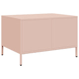 ZNTS Coffee Table Pink 68.5x50x43.5 cm Cold-rolled Steel 851281