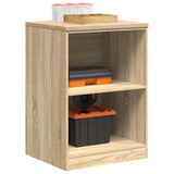 Garage Storage Cabinet Sonoma Oak 60x51x85 cm Solid Wood Pine 860546