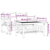 2 Piece Garden Sofa Set with Cushions Bamboo 365870