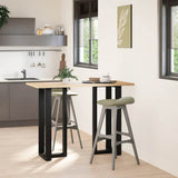 Bar Table Legs T-Shaped 2 pcs Black 50x35x cm Steel 4013088