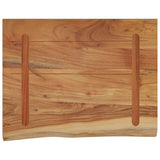 Wall Shelf 50x40x3.8 cm Rectangular Solid Wood Acacia Live Edge 370295