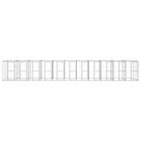 Outdoor Dog Kennel Galvanised Steel 26.62 m 3082291
