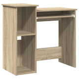 Desk with Shelves Sonoma Oak 84x40x78 cm Engineered Wood 860447