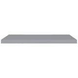 Floating Wall Shelves 4 pcs Grey 90x23.5x3.8 cm MDF 323861