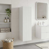 Wall-mounted Bathroom Cabinet High Gloss White 890536