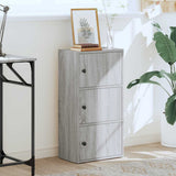 Bookcase Grey Sonoma 40x24x77 cm Engineered Wood 860369
