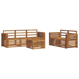 Sofa Sets 6 pcs Natural Solid Acacia Wood 3374374
