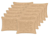 Cushion Cover 12 pcs HOUTEN Cream 45 x 45 cm Faux Rabbit Fur 918903