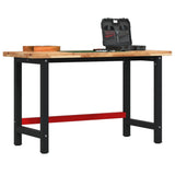 Workbench 140x60x83 cm Solid Wood Acacia Rectangular 3309674