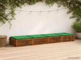 4-Piece Seat Cushions SOEST 4 pcs 100% Polyester Green 944684