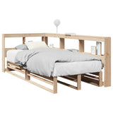 Bookcase Bed without Mattress 90x200cm Solid Wood Pine 3324508