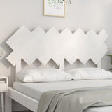 Bed Headboard White 151.5x3x81 cm Solid Wood Pine 819226