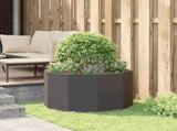Planter Black 90 x 90 x 50 cm Steel 883752
