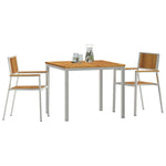 Garden Dining Set 3 pcs Brown Solid acacia wood 3334789