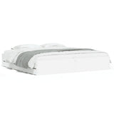 Bed Frame with Drawers without Mattress White 200x200 cm 3207245