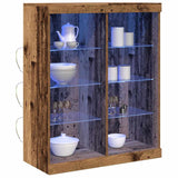 LED Sideboard Old Wood 81 x 37 x 100 cm Engineered Wood 863048
