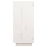 Sideboard White 60x34x75 cm Solid Wood Pine 813391