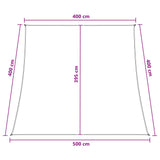 Sunshade Sail 4 / 5 x 4 m HDPE Rectangular Anthracite and White 42032806