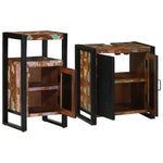 Bathroom Furniture Set 2 pcs Brown Solid reclaimed wood 3305601