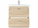 Bathroom Furniture Set Sonoma Oak 61 x 40 x 84.5 cm 3404368