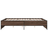 Bed Frame without Mattress Brown Oak 160x200 cm 3279881