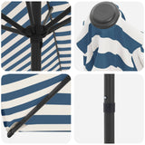 Garden Parasol with Base 200 x 300 cm Polyester Rectangular 42036176