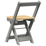 Dining Chairs Foldable 4 pcs Corona Grey Solid Wood Pine 4013438