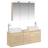 Bathroom Furniture Set 4 pcs Sonoma Oak 3406857