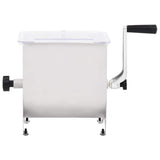 Manual Meat Mixer with Lid Silver Stainless Steel 50959