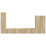 TV Wall Cabinet Set Wall-mounted 6 pcs Sonoma Oak 3408954
