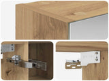 Bathroom Mirror Cabinet Artisan Oak 80 x 14.5 x 70 cm 889118