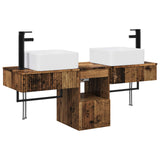 Bathroom Furniture Set 3 pcs Old Wood Engineered Wood 3405605