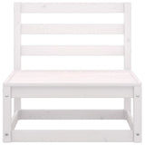 Garden Lounge Set White Solid pinewood Modular Garden Lounge Set 3075325