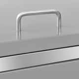 Single Wheelie Bin Shed 69x77.5x115 cm Stainless Steel 149558