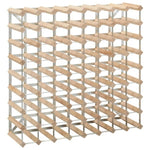 ZNTS Wine Rack for 72 Bottles Solid Pinewood 282471