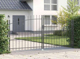 Double Gate with Lock Woerden Grey 299.5 x 224.5 cm Steel 42008848