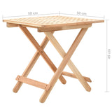 Foldable Side Table Solid Walnut Wood 50x50x49 cm 247105