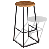 Bar Stools 2 pcs Solid Teak Wood 243459