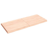 Table Top 140x60x cm Untreated Solid Wood Live Edge 363901