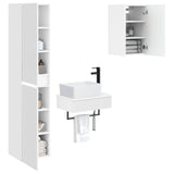 Bathroom Furniture Set 3 pcs White 33 x 34.5 x 160 cm 3406053