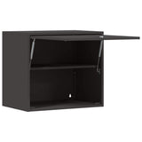 Wall Cabinet for Garage with Gas-lift Door Black 883268