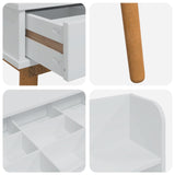 Dressing Table Set FAUSKE 5 pcs White 100 x 50 x 143 cm 3438598