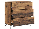 Drawer Cabinet Old Wood 66 x 34.5 x 90 cm Engineered Wood 895533