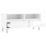 TV Cabinet High Gloss White 100x34.5x44.5 cm Engineered Wood 831238
