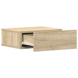 800313 Floating Nightstands 2 pcs Sonoma Oak 40x30x15 cm Engineered Wood
