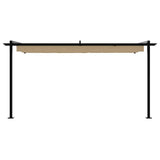 Gazebo 400 x 300 x 200 cm Taupe Polyester 4003976