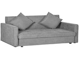 2 Seater Sofa Bed, Convertible Bed Settee, Modern Velvet Loveseat Sofa Couch with 2 Cushions, Hidden T3398P377938