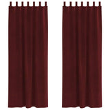 Blackout Curtains 2 pcs Wine Red 140 x 260 cm Velvet 4107312