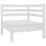Garden Corner Sofas 2 pcs White Solid Pinewood 806583
